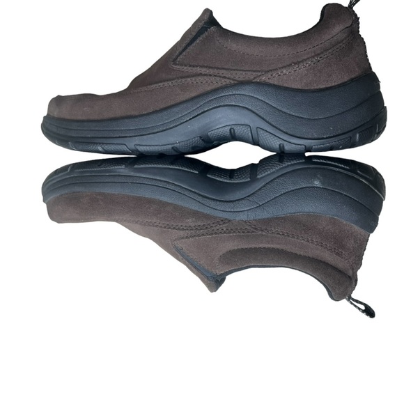 LL Bean Brown Suede Slip On Comfort Moc Shoes. - Picture 3 of 6